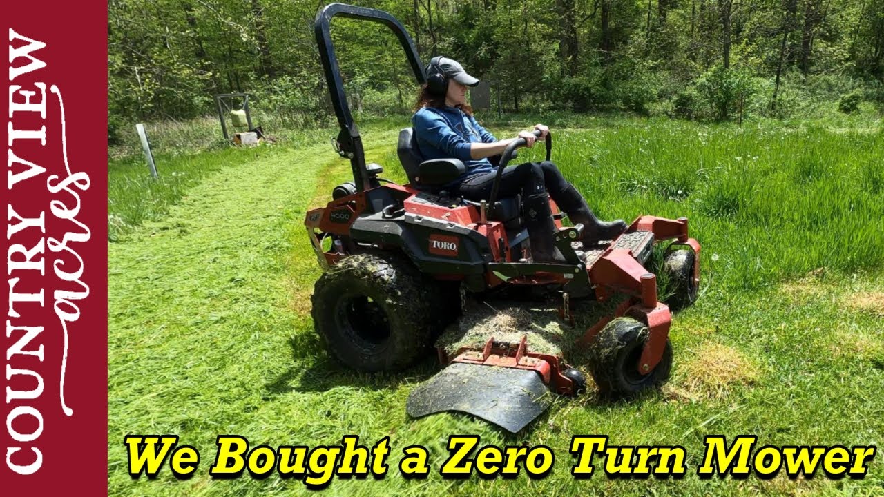 Testing out our New Zero Turn Lawn Mower in Tall Wet Grass | Toro Z-Master 4000 HD 60