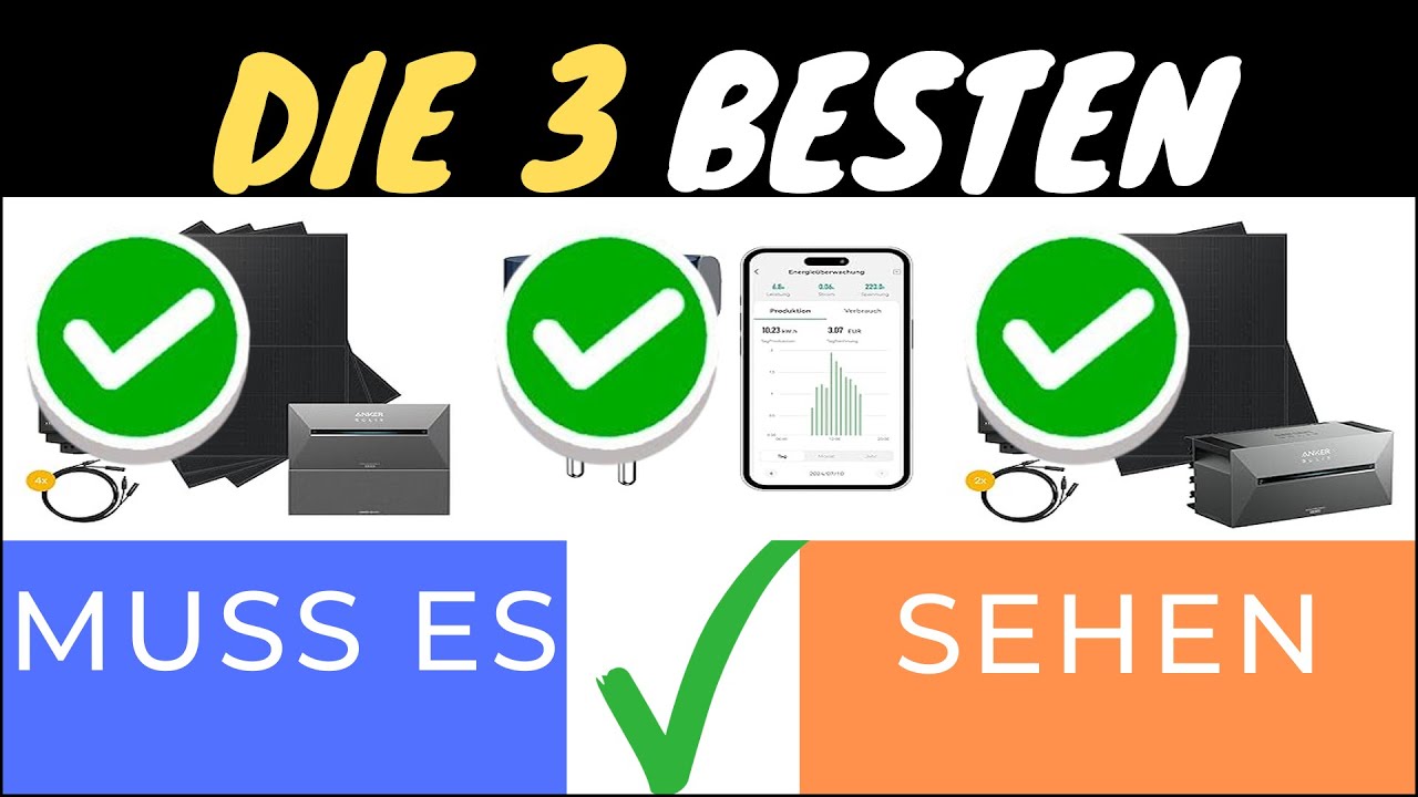 **DIE TOP 3 BALKON-KRAFTWERKE 2025: STROMSPAREN & UMWELT SCHONEN! ☀️🔋**