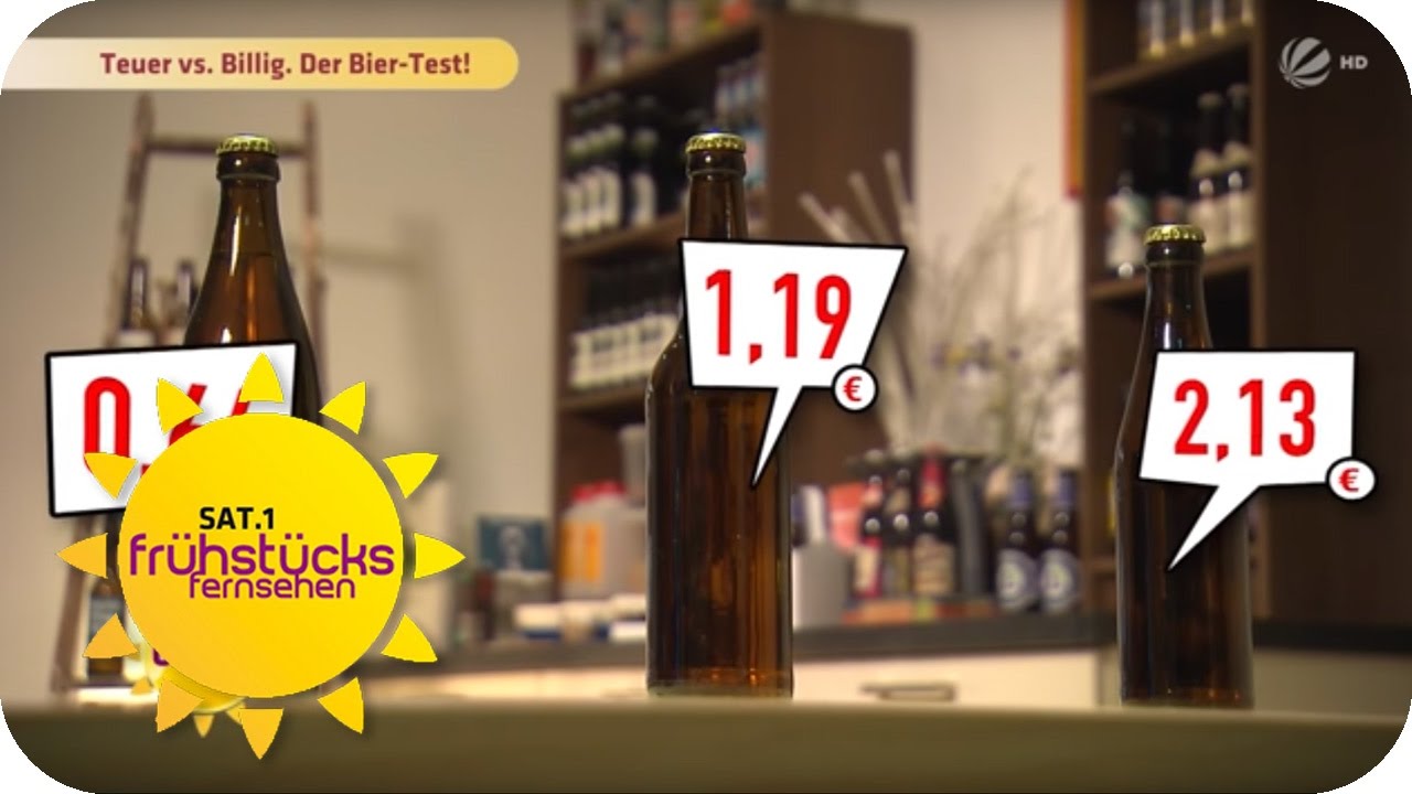 BIERTEST: Schmeckt teures Bier besser als billiges? | SAT.1 Frühstücksfernsehen | TV