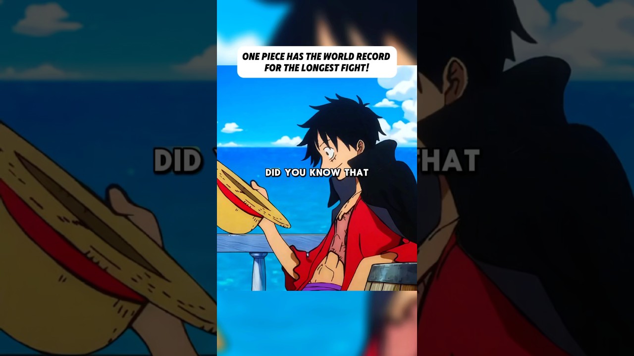 One Piece has the World Record for the longest fight?! #onepiece #shortvideo
