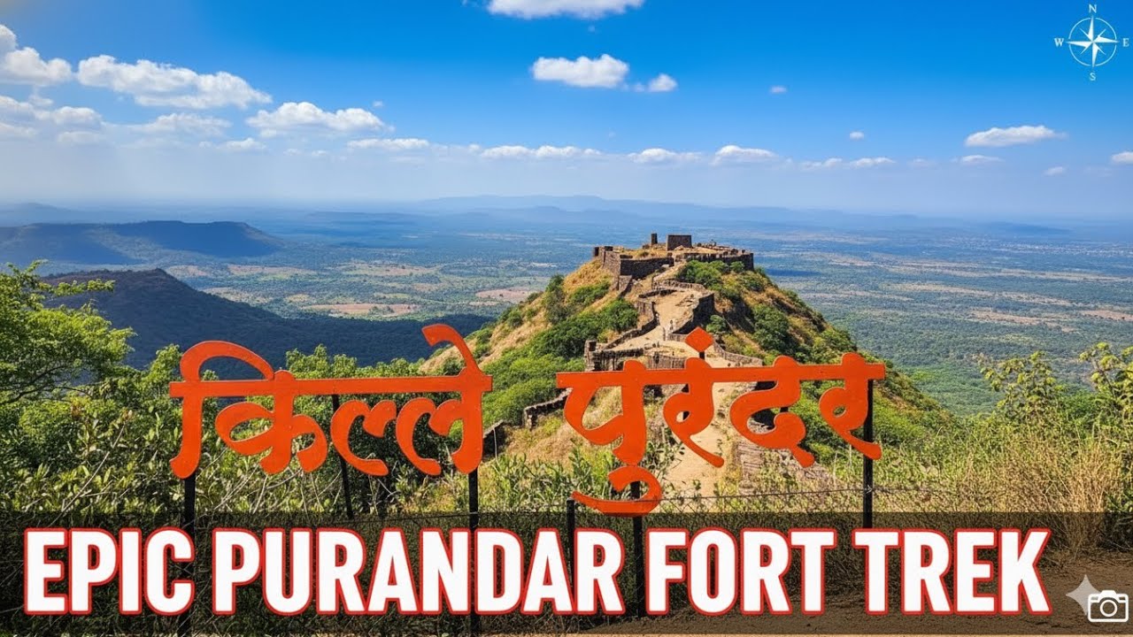 Purandar Fort Trek | Sahyadri’s Hidden Giant 🏔️ #walkwithbhushan #ytviral #purandarfort #pune 