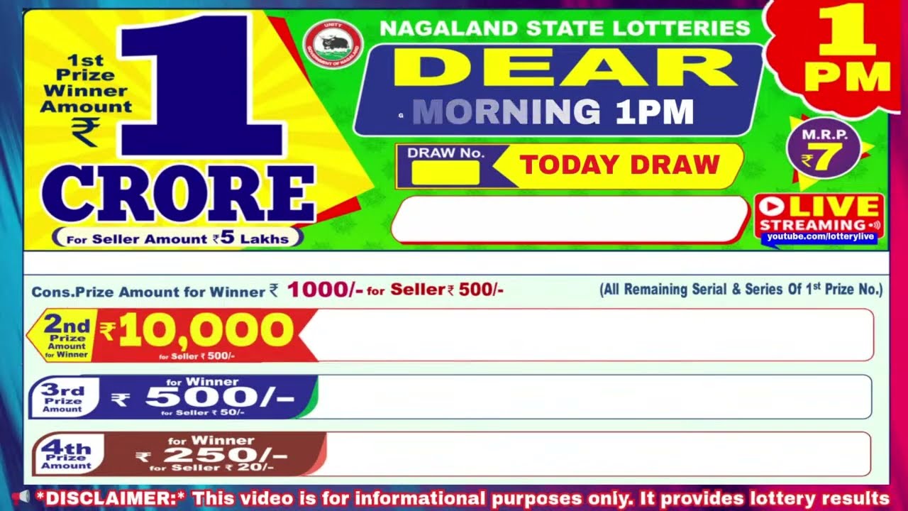 [LIVE] Lottery 1:00 PM Dear Nagaland state lottery live draw result 28.03.2026 | Lottery live