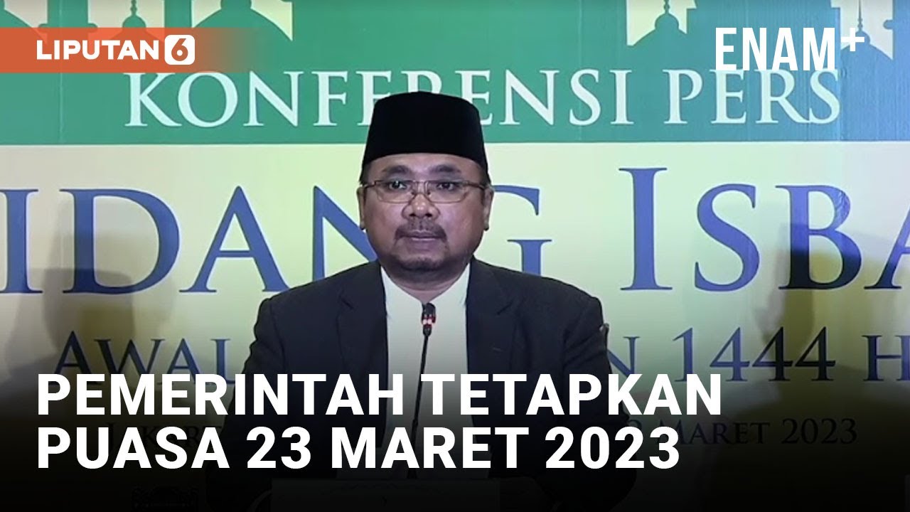 Menteri Agama Tetapkan Puasa Pada 23 Maret 2023 | Liputan6