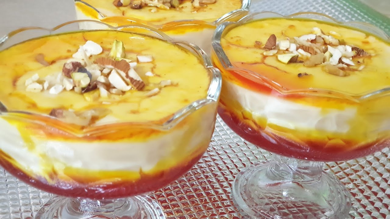 Arabic dessert mahalabia/muhallabia|milk pudding|mahalabia recipe