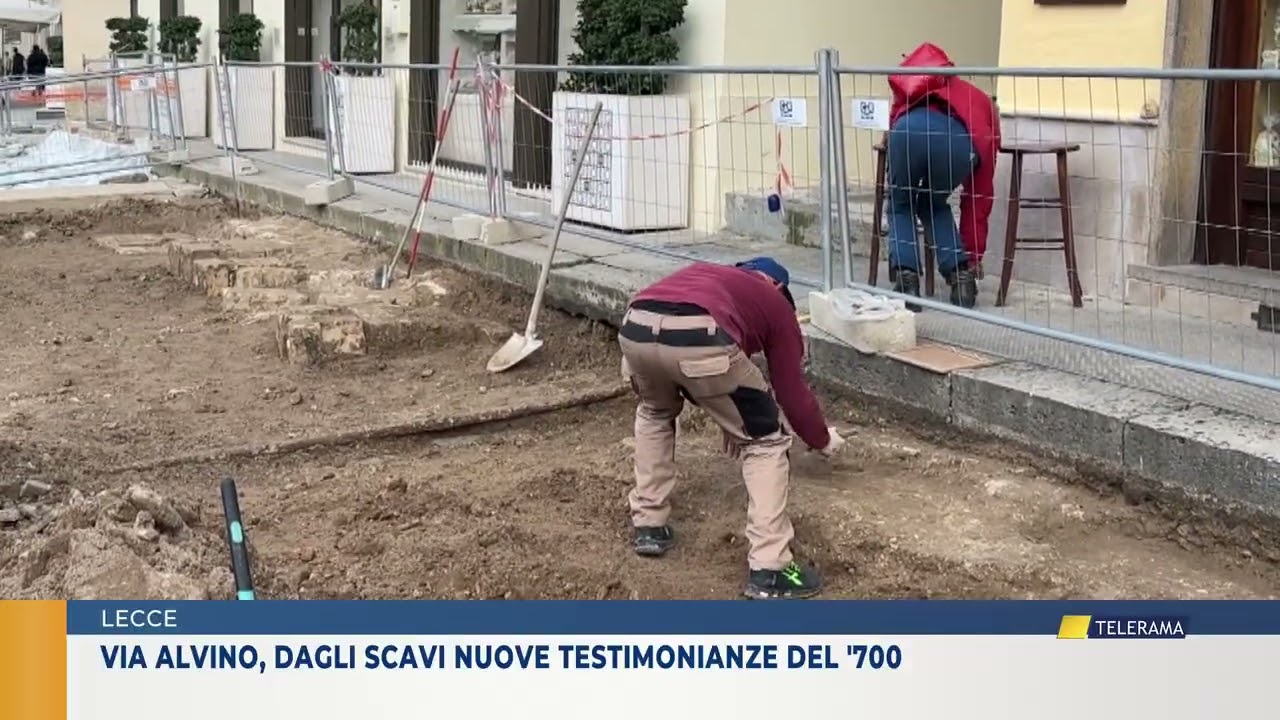 LECCE. VIA ALVINO, DAGLI SCAVI NUOVE TESTIMONIANZE DEL '700