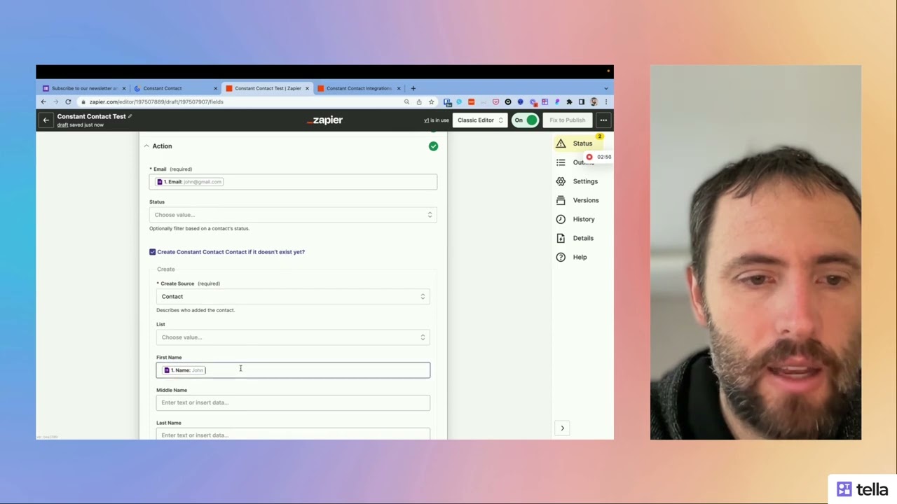 Tag contacts in Constant Contact automatically using Zapier