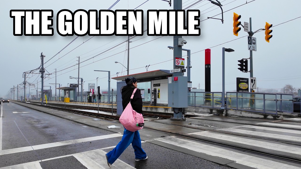 The Golden Mile along the Crosstown | Toronto Walk (March 2026)