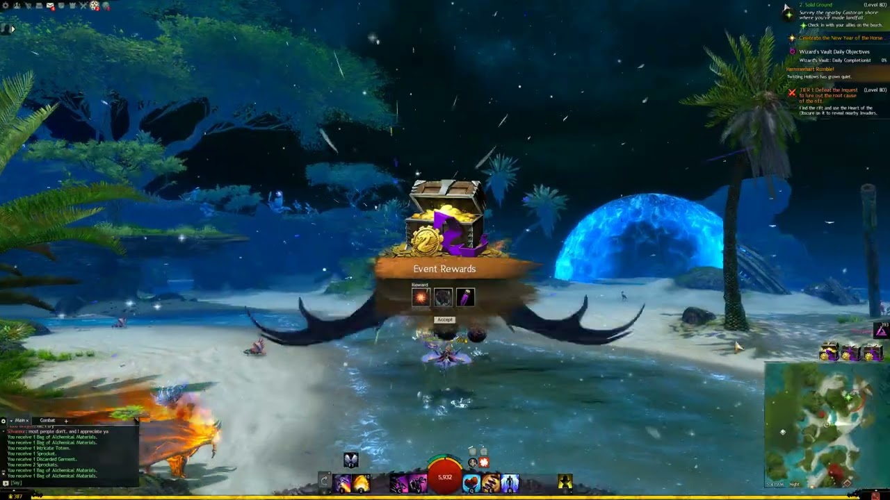 Guild Wars 2 2026 - VoE Rift running, HH Rumble, Area opening, then rifts in 2nd area