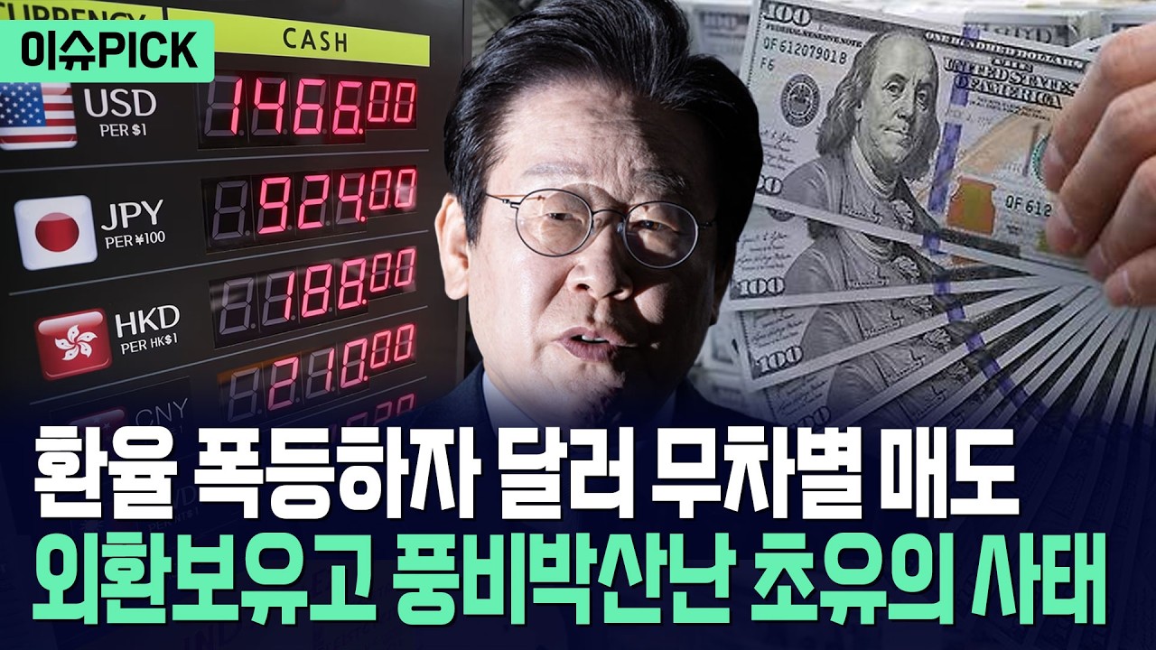 [이슈PICK] 환율 폭등하자 달러 무차별 매도... 외환보유고 풍비박산 / 사건텔러