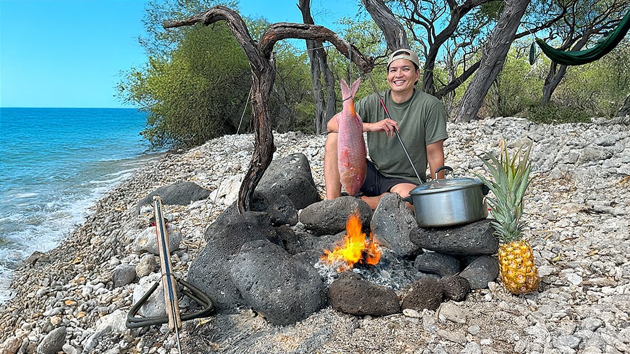 3 Days Camping and Spearfishing Remote Hawaii