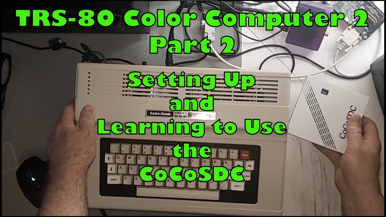 Цветной компьютер TRS-80, часть 2: Настройка и обучение работе с CoCo SDC.