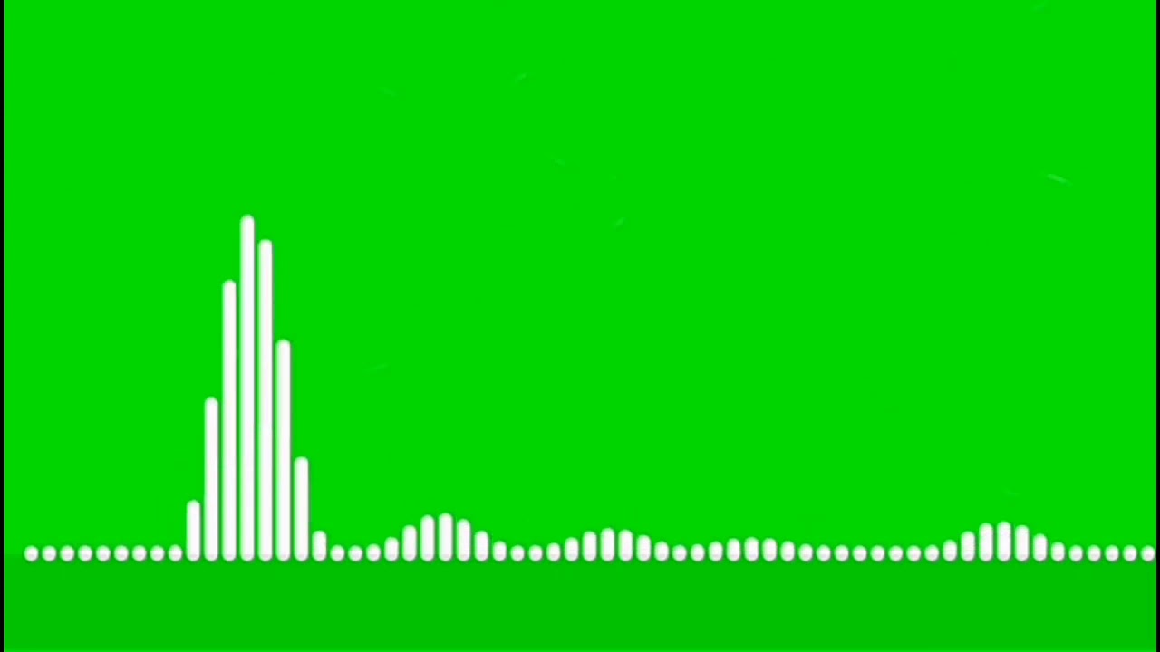 Audio Spectrum Green Screen HD । Audio Wave Green Screen HD । Without Sound