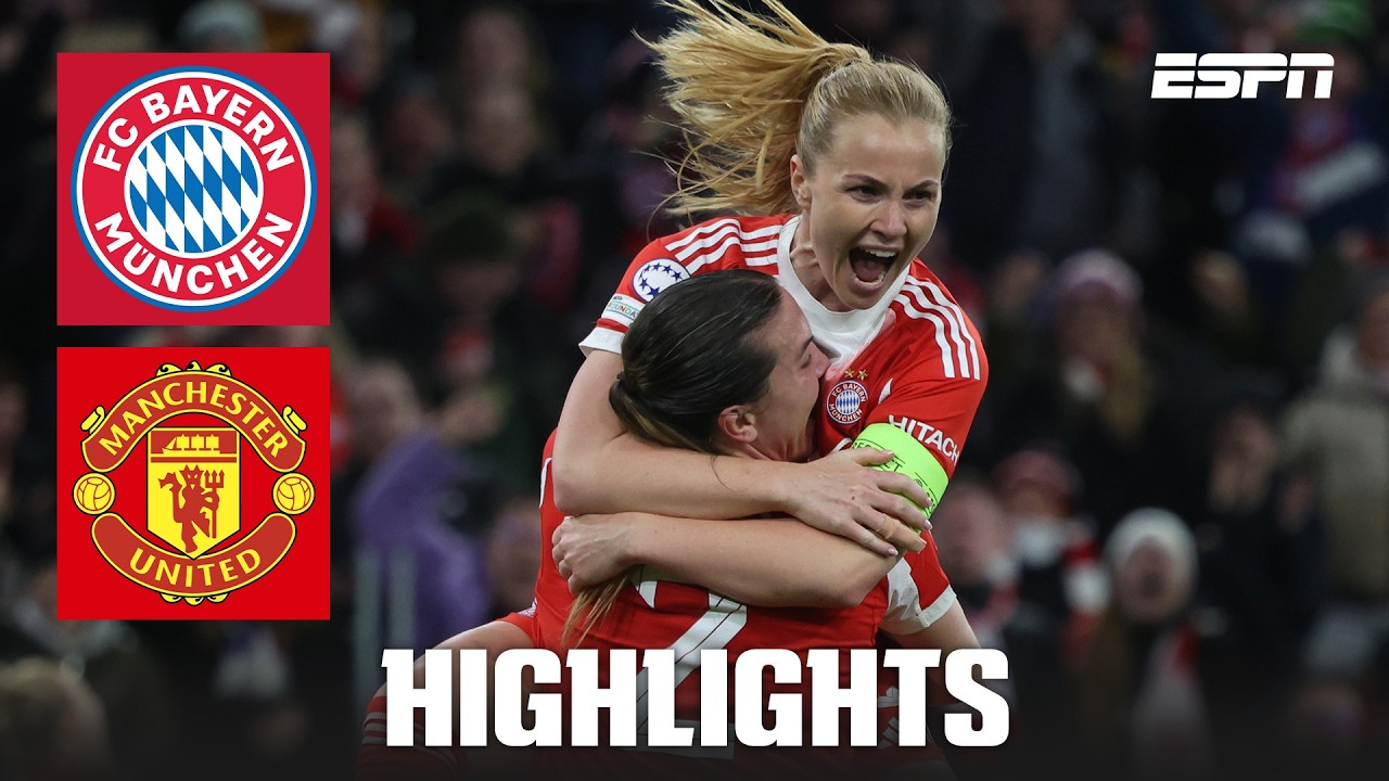 FC Bayern erreicht Halbfinale nach Aufholjagd gegen Man United | Women's Champions League Highlights