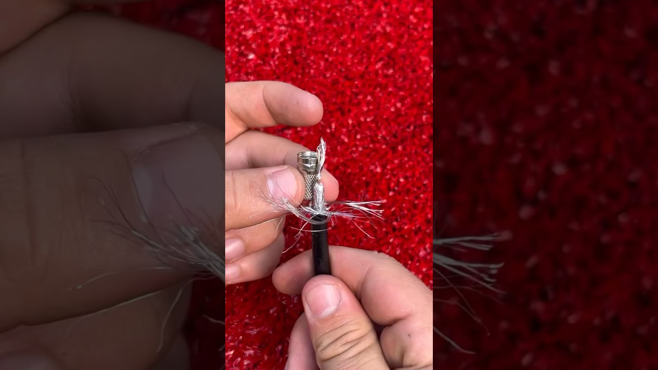 Como fazer um conector de antena corretamente #diy #tools #dicas #ideias #fa&ccedil;avoc&ecirc;mesmo