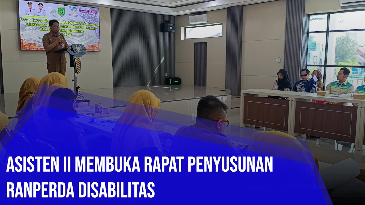 ASISTEN II MEMBUKA RAPAT PENYUSUNAN RANPERDA DISABILITAS