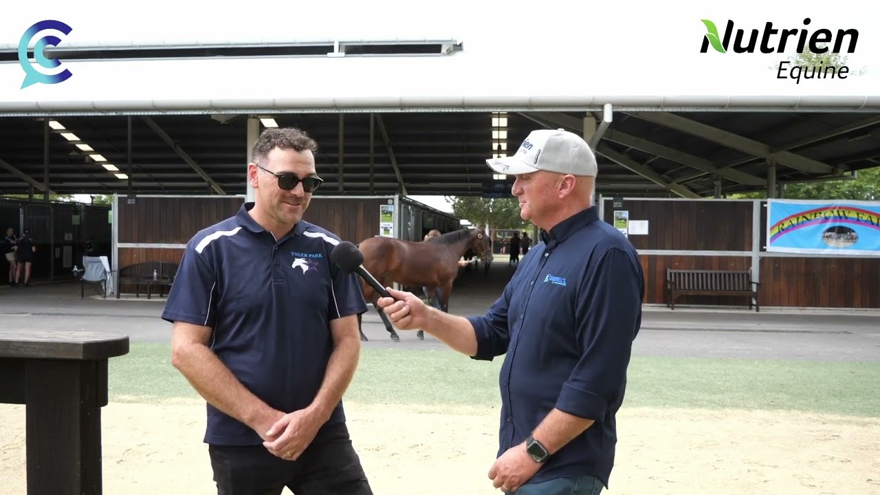 CC with Drew Kenna at the Nutrien Standardbred Sale.