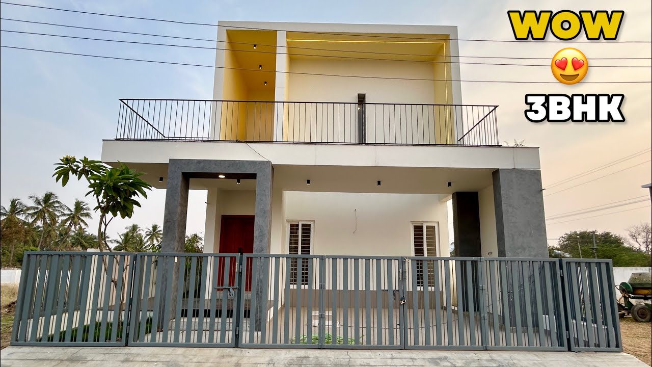 வித்தியாசமான 3BHK வீடு 🏡 Super House Plan | Architect Designed House for Sale Epi-1518