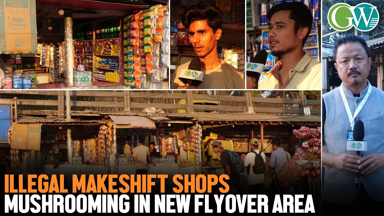 ILLEGAL MAKESHIFT SHOPS MUSHROOMING BESIDES NEW FLYOVER, DMP ; CAUSES TRAFFIC CONGESTION