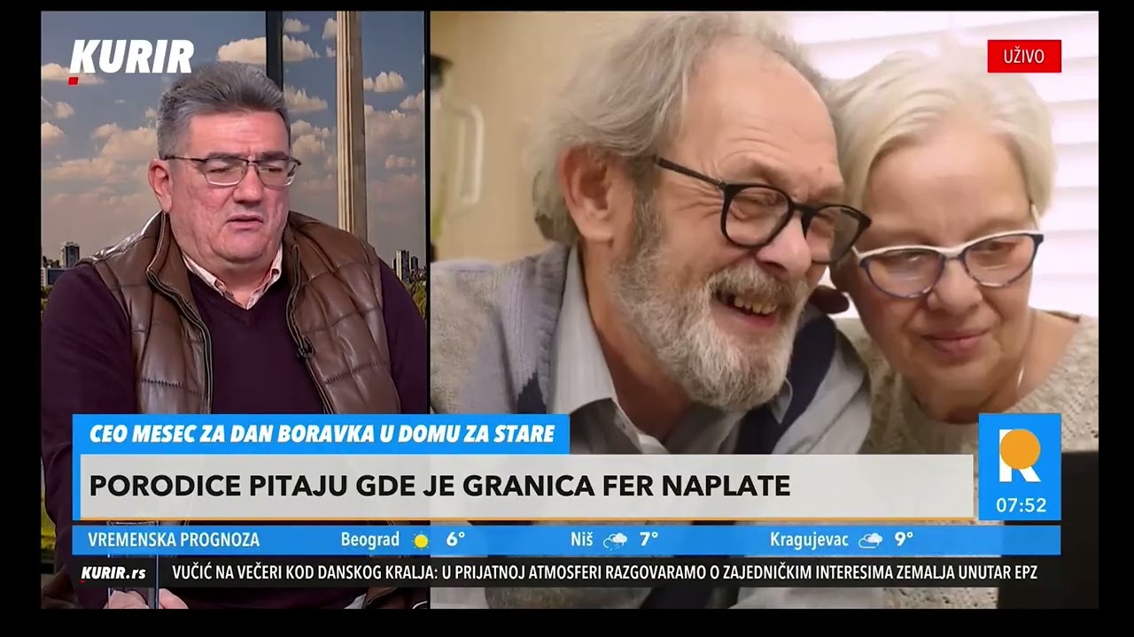 R. Milovanović za KURIR TV: Domovi za stare naplaćuju samo ono što je ugovoreno