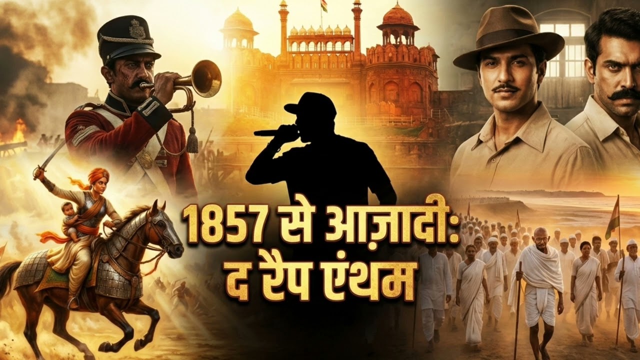 1857 से आज़ादी तक 🇮🇳 | Freedom Movement Rap | 2 मिनट में पूरा इतिहास