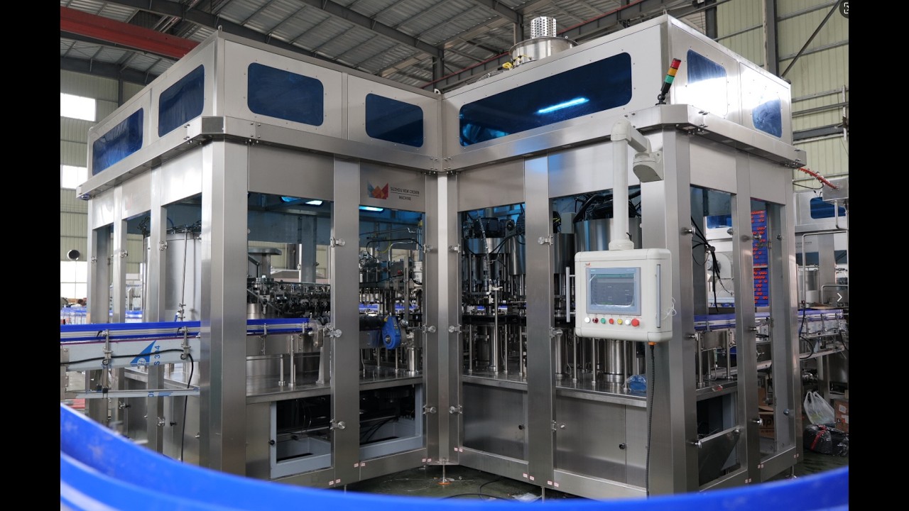 monoblock 5 in 1 glass bottle filling capping machine