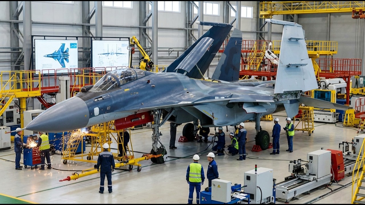 Inside the Factory: Su-33 Sea Flanker Structural Reinforcement & Carrier Gear Ops