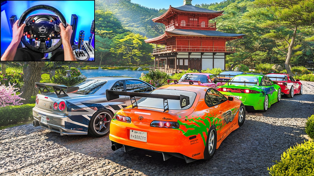 FAST AND FURIOUS CONVOY | Forza Horizon 6 | Steering Wheel Gameplay