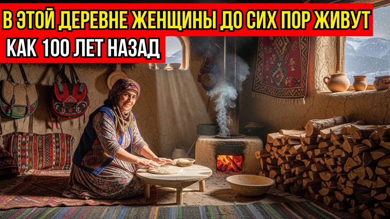 ЖИЗНЬ В ГОРНОЙ ДЕРЕВНЕ ИРАНА: ЖЕНЩИНЫ ПЕКУТ ХЛЕБ НА ПОЛУ, ДЕТИ СПЯТ НА КОВРАХ