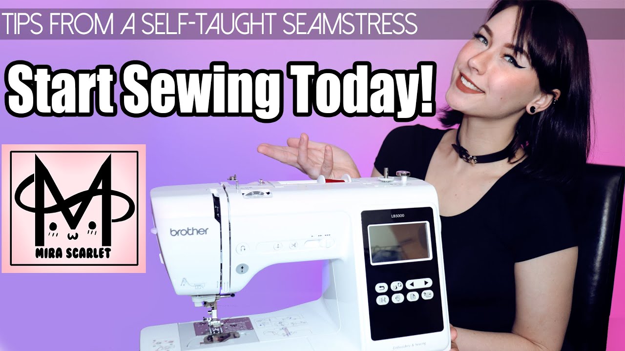 How to Thread a Sewing Machine and Sew your First Stitches!