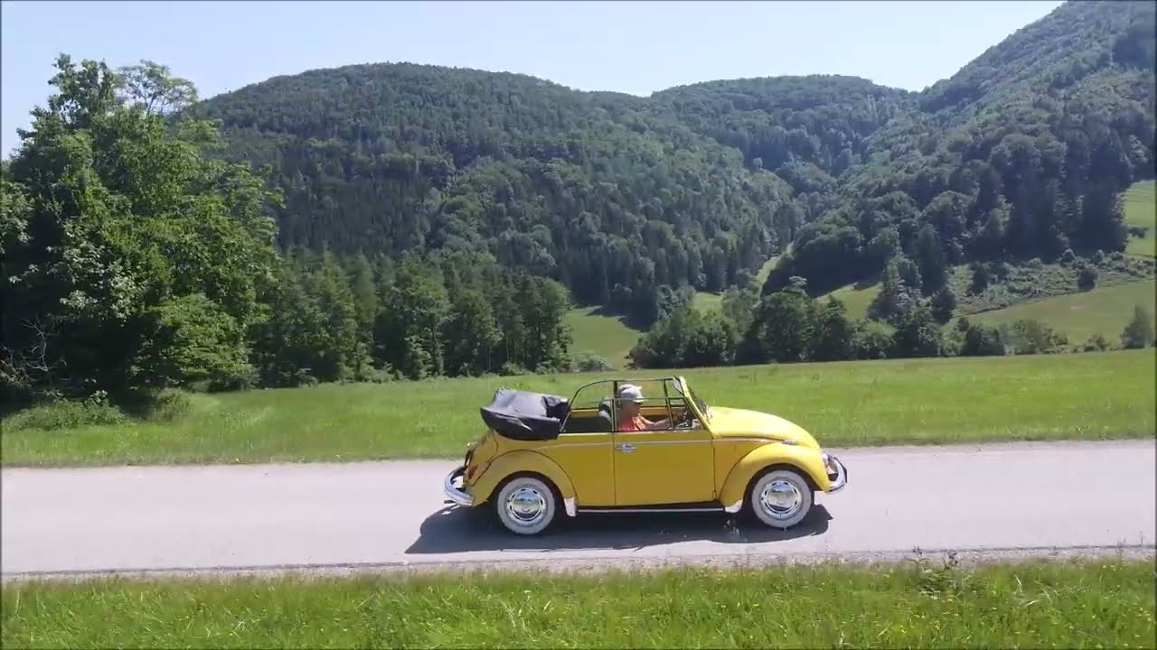 Ausfahrt mit dem 68er VW Käfer Cabrio