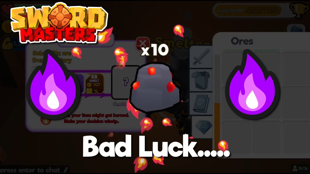 The Unluckiest Mining Session Ever.. | SwordMasters.io