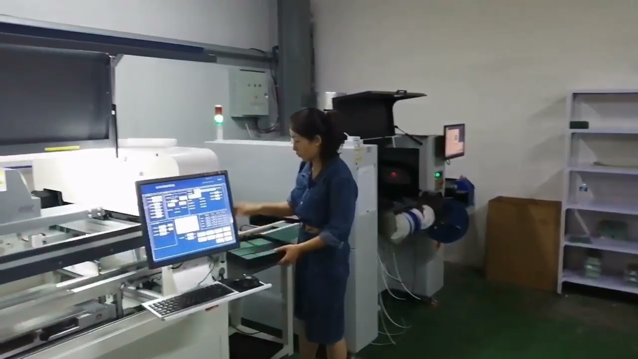 Customer sharing QM81 PNP and QFA5060 stencil printer  fully automatic  SMT line