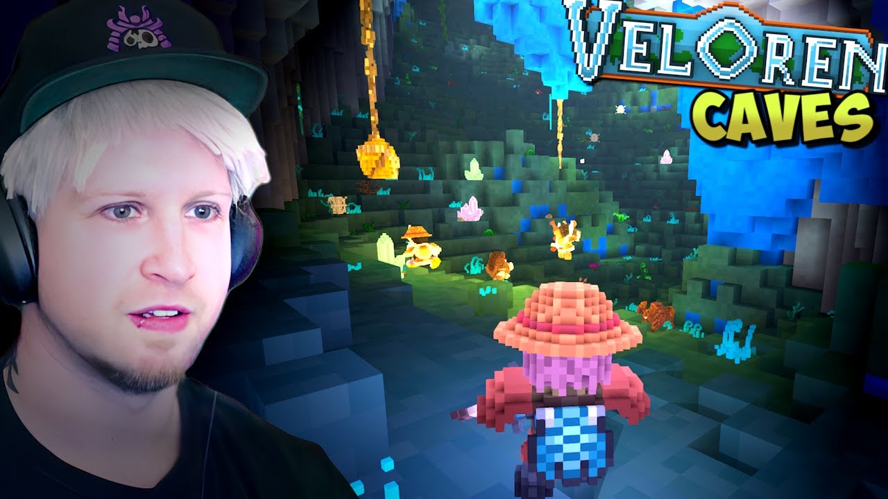 THIS CAVE IS HUGE | Scyushi Plays Veloren: Cube World (Free to Play Voxel MMORPG) - Part 4