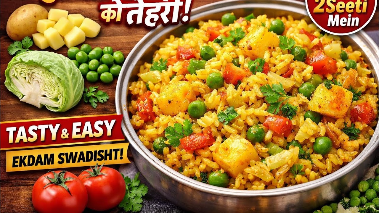 10 Minute Mein Banayein Tasty Veg Tehri | Ghar Jaisa Swad