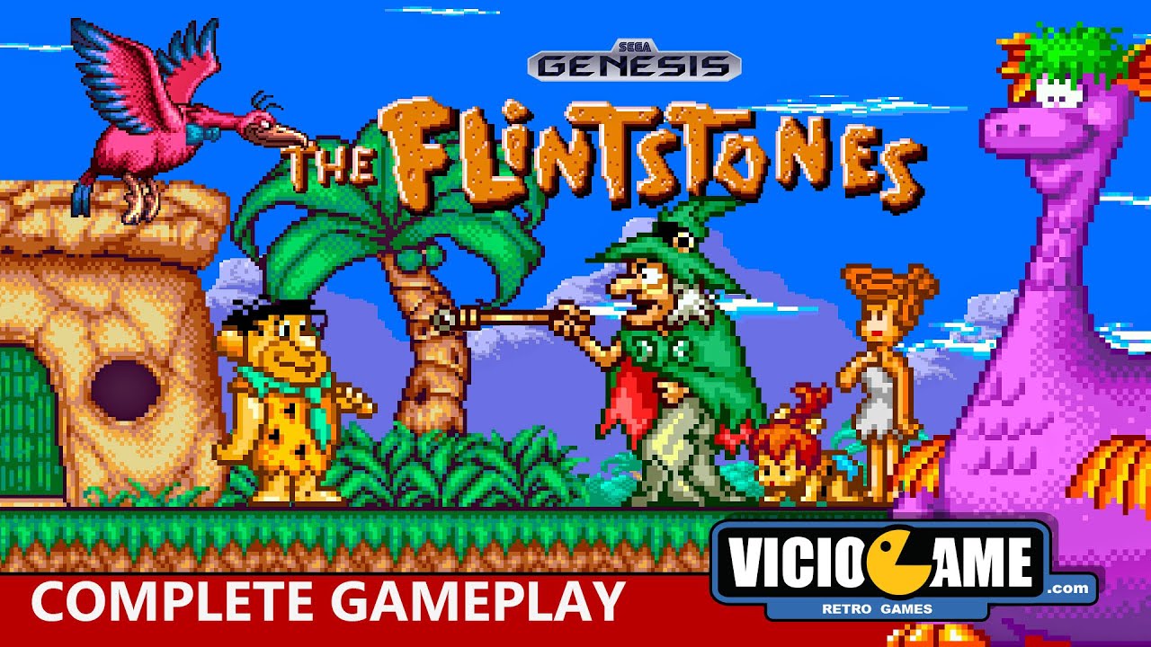 🎮 The Flintstones (Mega Drive) Complete Gameplay