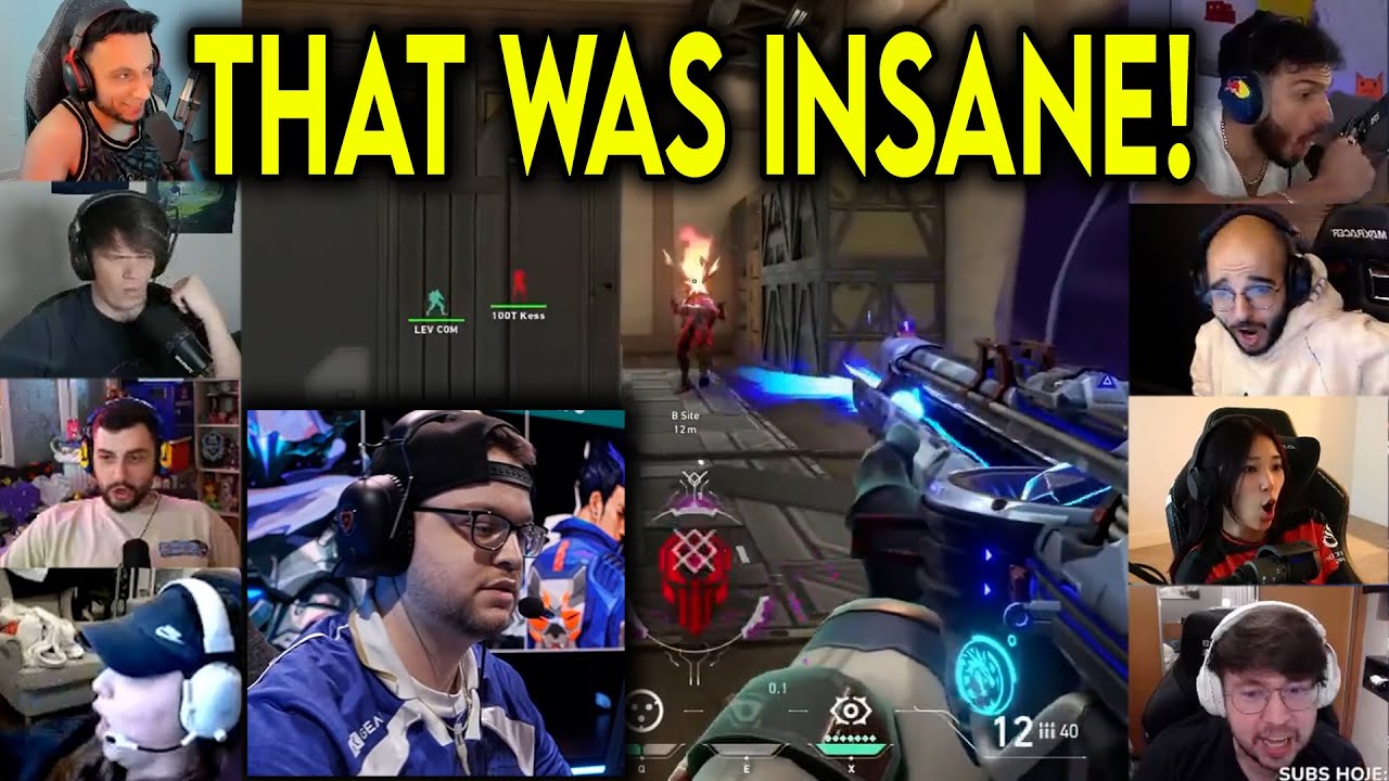 Valorant Streamers Reacts To LEV Tex HIT THE CRAZIEST ACE Against 100T In VCT