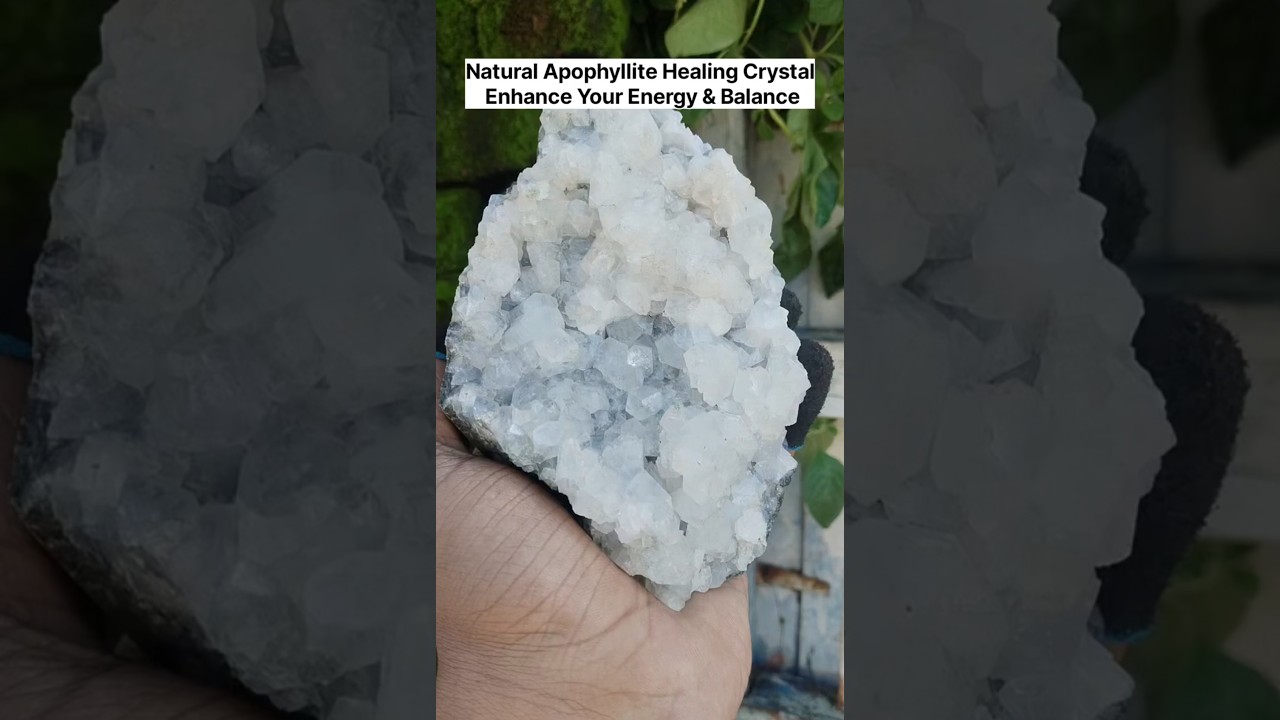 Embrace Healing with Natural Apophyllite Cluster! | 800g Crystal Stone