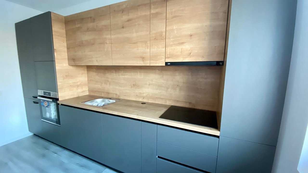 Montaj Mobilier de bucatarie din PalGri onix
