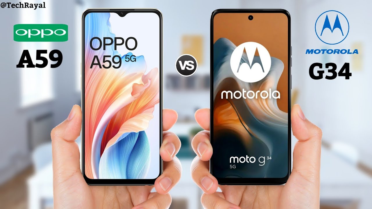 Oppo A59 5g vs Moto G34 5g || Price | Full Comparison