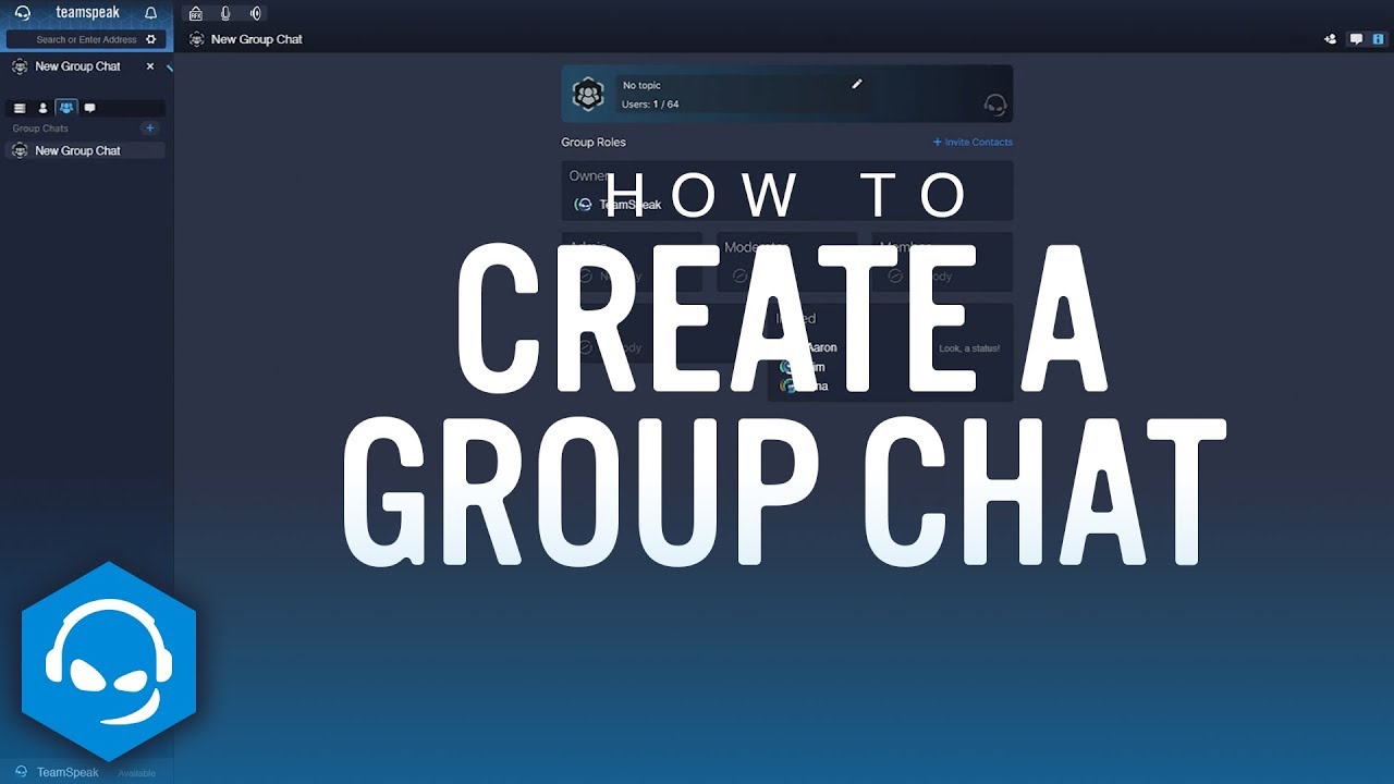 How to Create a Group Chat on TeamSpeak