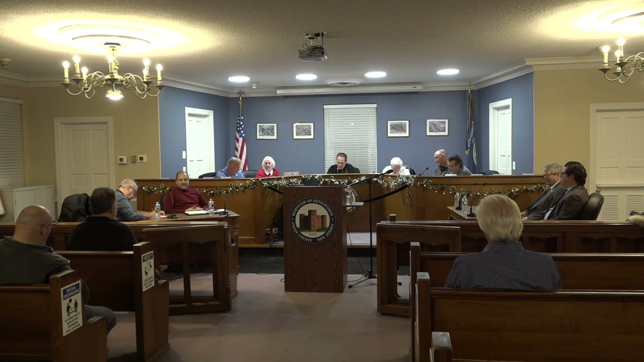 2025 Kenilworth Planning Board Meeting - January 9, 2025