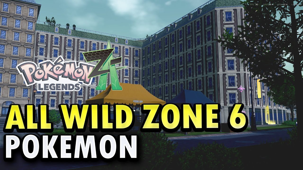 All Wild Zone 6 Pokemon - Pokemon Legends Z-A