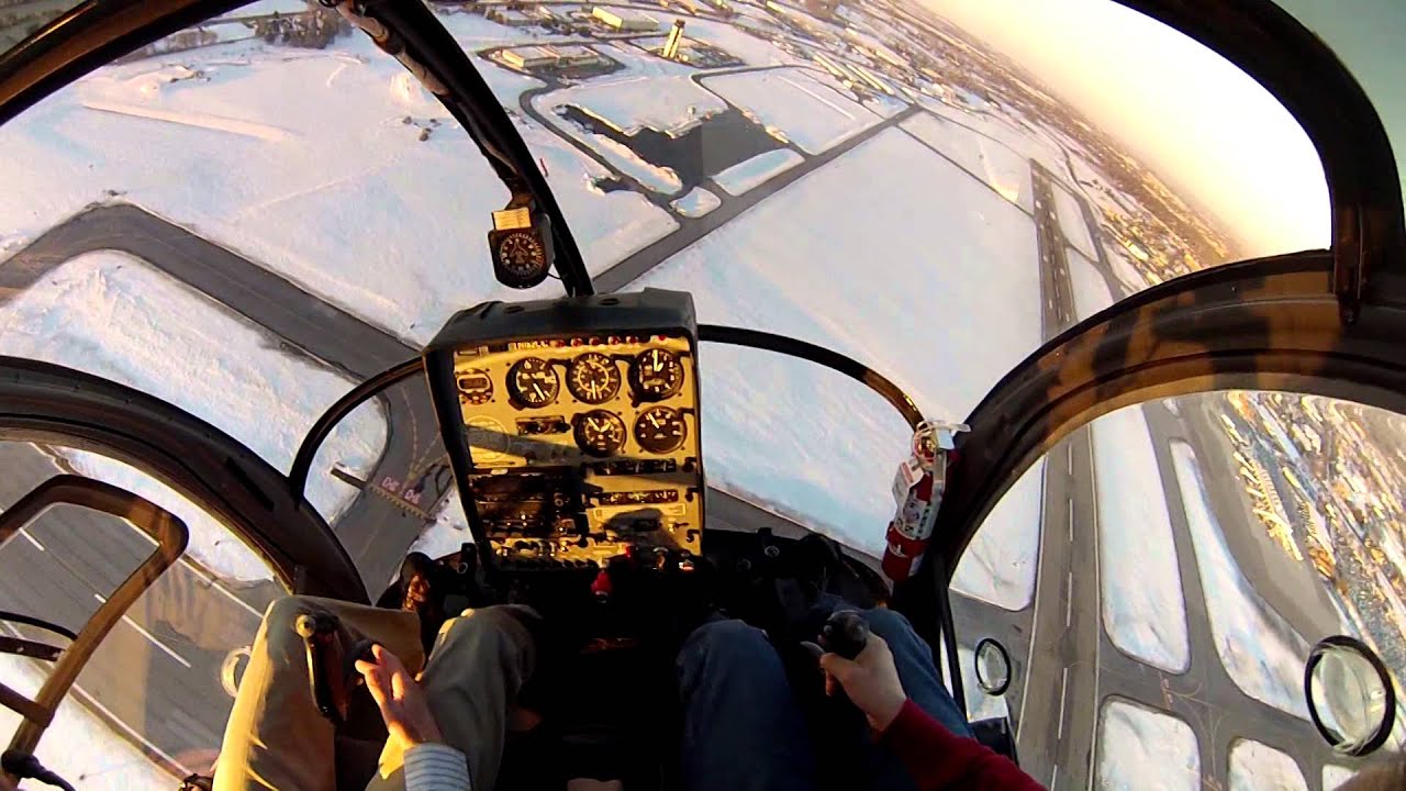 Practicing 180 autorotation on Schweizer 300 (Sikorsky S-300 Hughes 269)