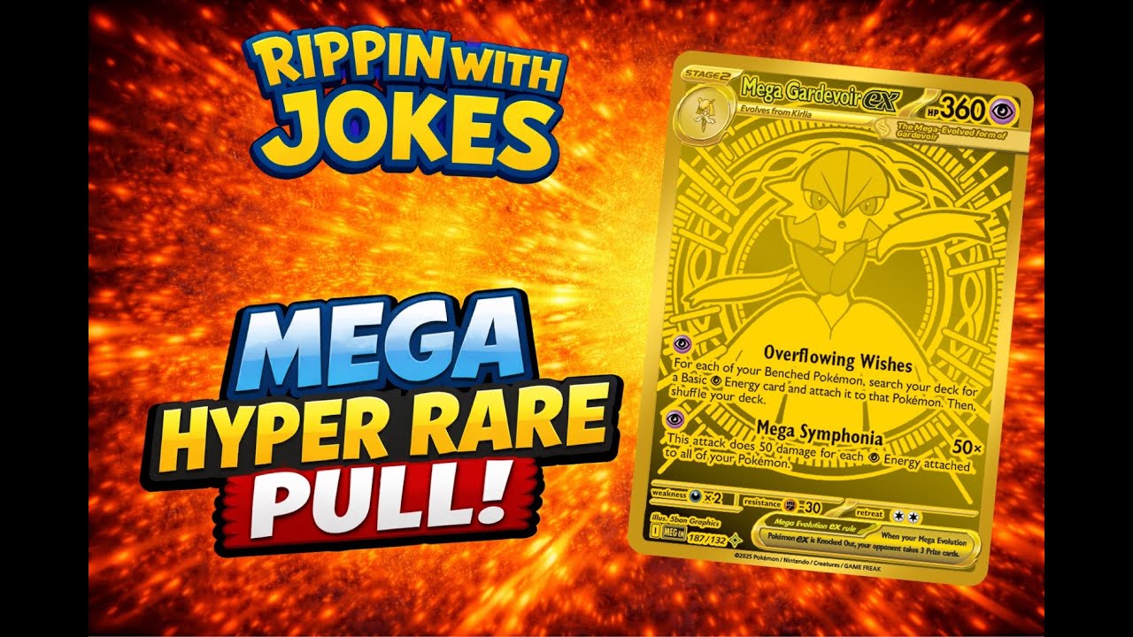 INSANE Mega Hyper Rare Pull! Opening Pok&eacute;mon Mega Evolution Packs 🔥 | Rippin With Jokes