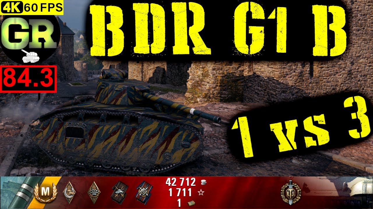 World of Tanks BDR G1 B WoT Replay - 7 Kills 3.4K DMG(Patch 1.5.0)