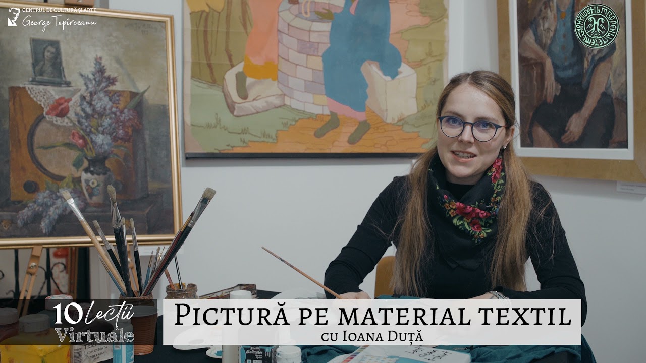 Lecția 6   Pictura pe material textil cu Ioana Duță