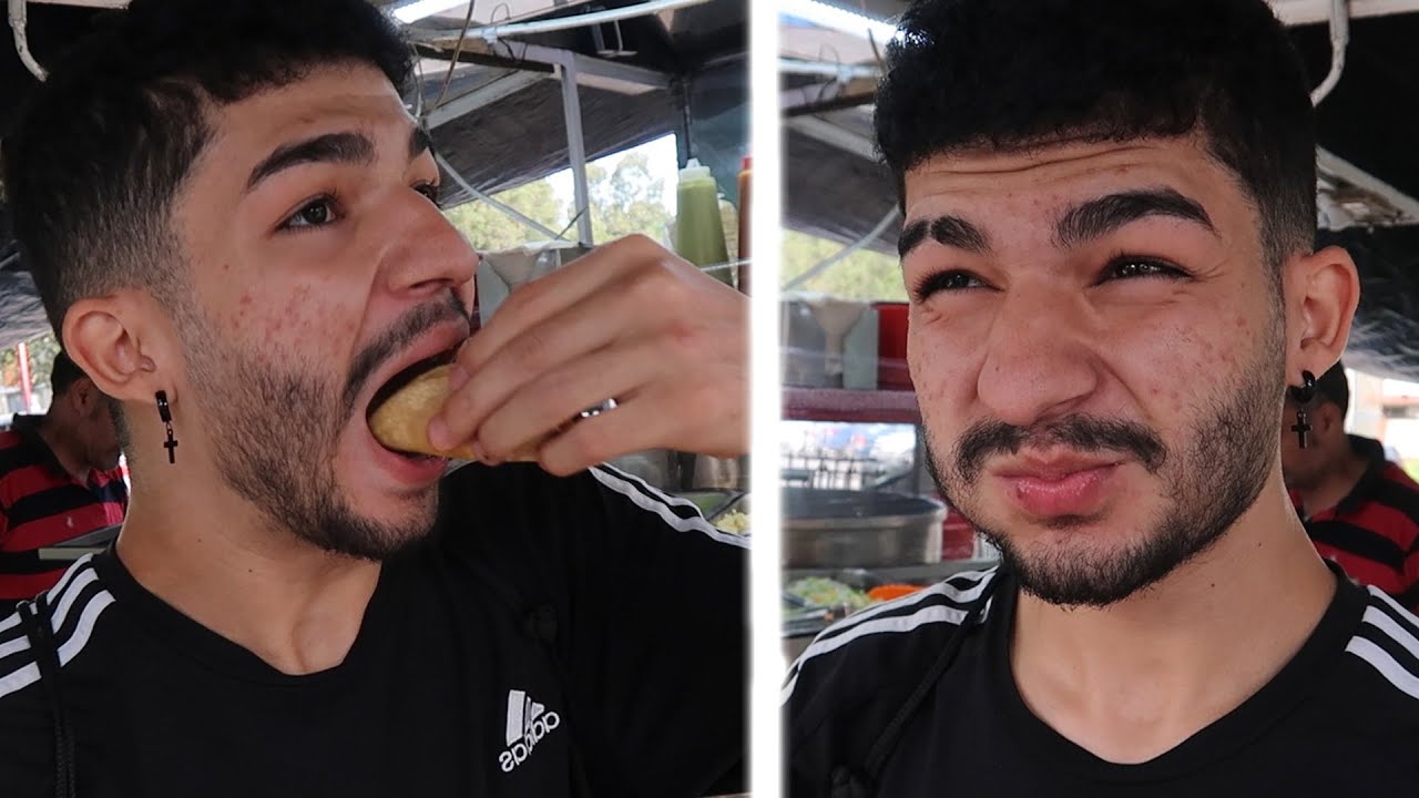 colombiano probando tacos por primera vez 🇲🇽
