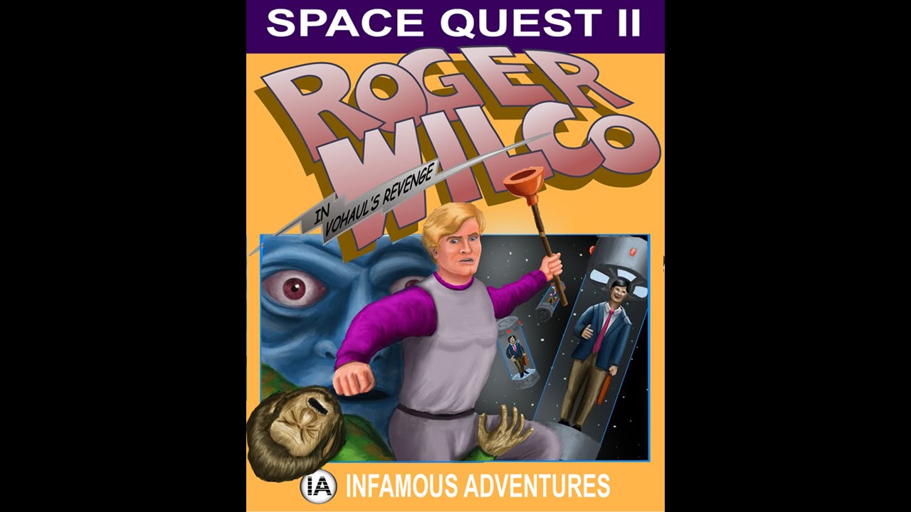 Space Quest 2: Roger Wilco in Vohaul's Revenge (PC) - SCI fan remake Longplay + death showcase