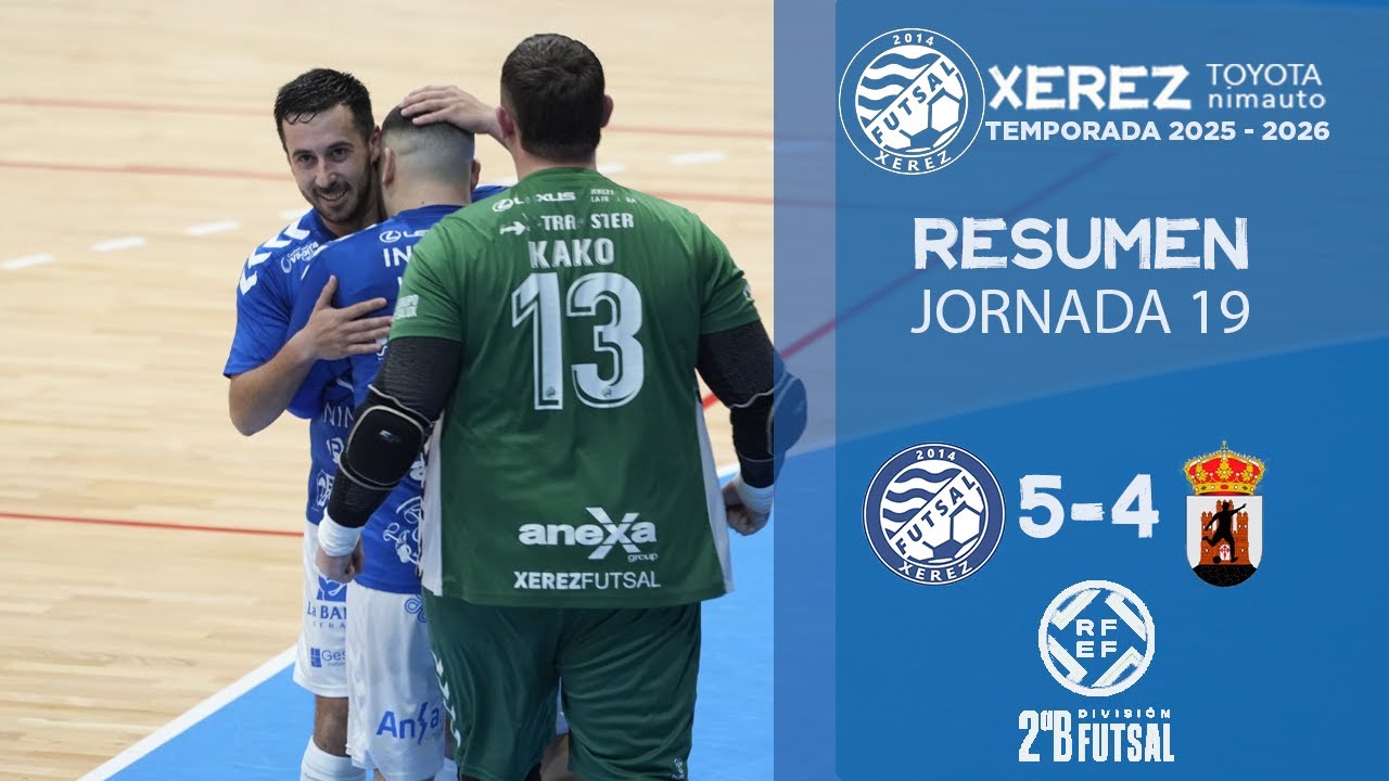 SEGUNDA DIVISIÓN B GRUPO V J.19 | Resumen del Xerez Toyota Nimauto 5-4 Nawter Blanca FS