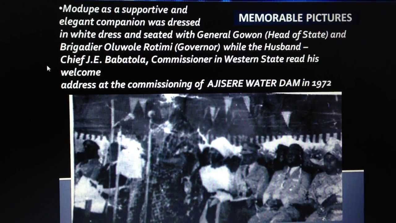 MUSICAL PRESENTATION SLIDE OF THE TRIBUTE TO AJITADIDUN - LATE CHIEF MRS MODUPE BABATOLA